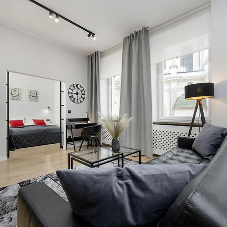 Exclusive Grey And Red Apartment In Warsaw Center By Noclegi Renters Exterior foto