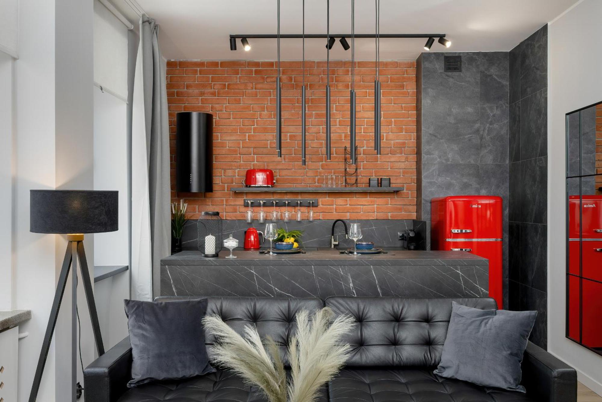Exclusive Grey And Red Apartment In Warsaw Center By Noclegi Renters Exterior foto