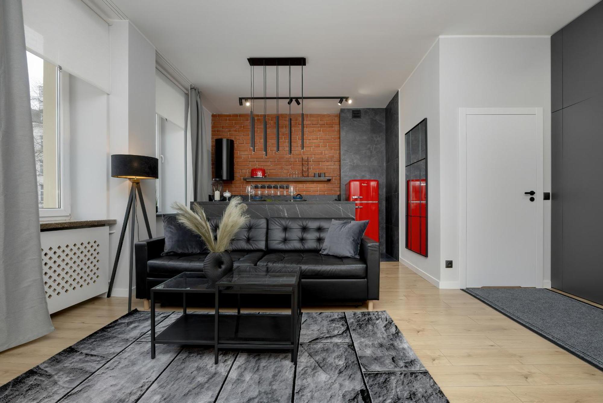 Exclusive Grey And Red Apartment In Warsaw Center By Noclegi Renters Exterior foto